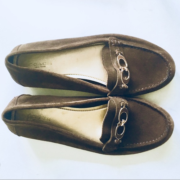 Coach Shoes Coach Fortunata Brown Suede Loafer Poshmark